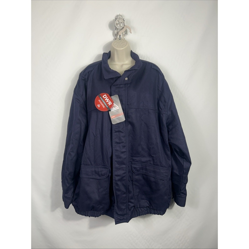 Bulwark FR Bomber Jacket Men XXL Navy JLJ6NV2 Flame Resistant DWR Workwear NWT
